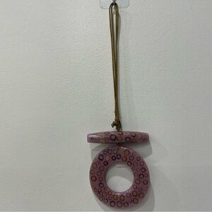 Bamboo Love Necklace by Decouture Resin & Bamboo Pendant with Adjustable Cord